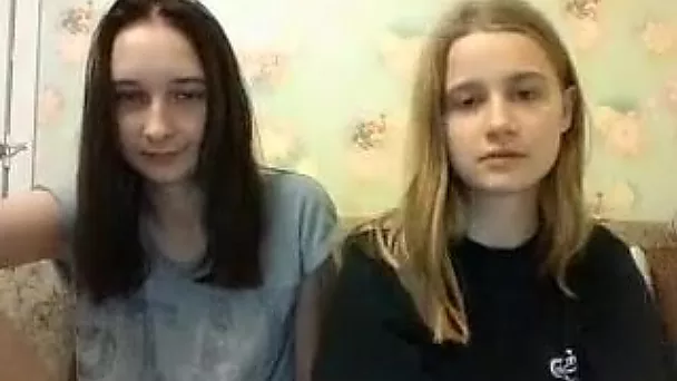 2 young cutie put on a show