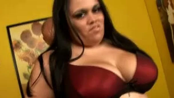 Fat brunette with beautiful face is gentle and passionate with a dick