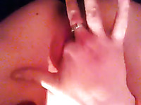 This wild bitch is so horny that she takes her masturbation on video