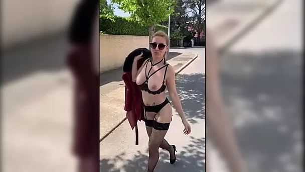 Blonde milf vlogging her sex adventures in sexy lingeire