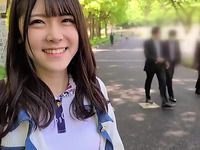 Cute Japanese pornstar Akari Minase enjoys cock of her boyfriend after a long walk