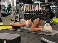 Picked up a fit girl in the gym and filled her mouth with my cum