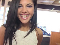 Cutest Latina Apolonia Lapiedra gets her pussy rammed in public
