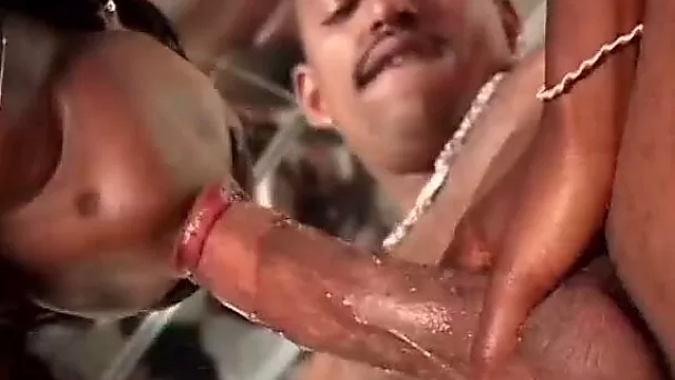 Voracious black lifesaver just wanna swallow this tasty BBC