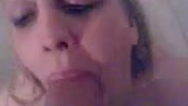 My fat cock will make this mature blonde bitch sweat
