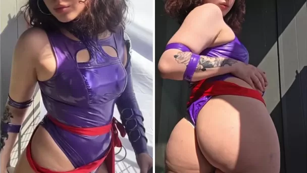 Mein Pawg-Psylocke-Cosplay :3