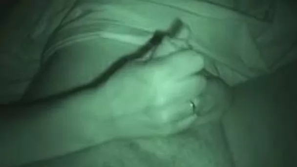 My stunning babe provides me with nice handjob and head