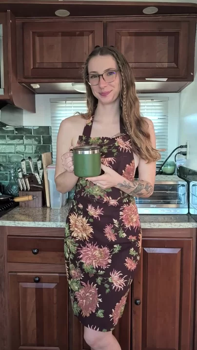 I made you coffee with a side of cake...